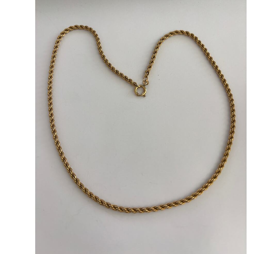 14K GF Gold Filled Chain Necklace Twisted Rope